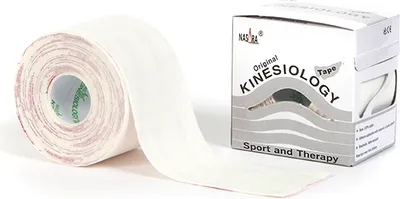 Produktbild von Nasara Kinesiologie Tape 5 cm x 5 m : weiss Farbe: weiss