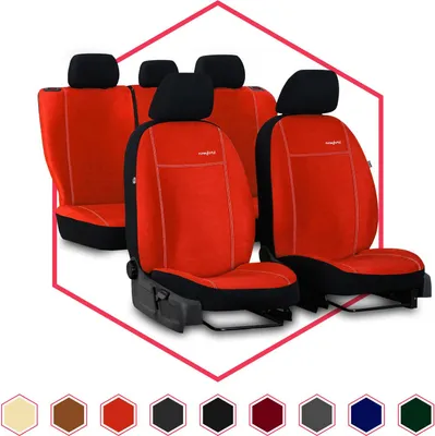 Produktbild von Sitzbezüge Auto Universal Schonbezug Bezüge für Volkswagen Golf VI Orange Set