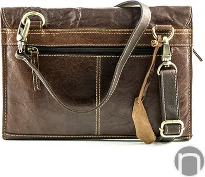 Produktbild von Alpenleder iPad Bag Basel brandy
