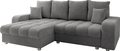Produktbild von MIRJAN24 Ecksofa Kronos, Rückenlehne in Form beweglicher Kissen, L-Form, Wohnzimmer Sofa mit Schlaffunktion und zwei Bettkästen (Farbe: Manila 16)