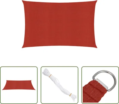 Produktbild von The Living Store Sonnensegel 160 g/m² Rot 2x3,5 m HDPE
