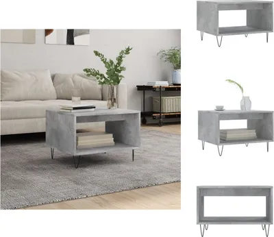 Produktbild von vidaXL Couchtisch Betongrau 60x50x40 cm Holzwerkstoff -  Couchtische