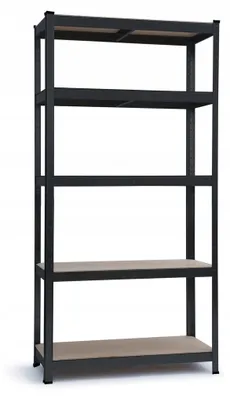 Zdjęcie produktu dla Mocny regał magazynowy metalowy HD5000 180x90x40 cm czarny