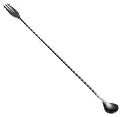 Produktbild von Barlöffel mit Gabel Gun Metal 40 CM
