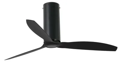 Immagine prodotto di Ventilatore da soffitto a risparmio energetico con telecomando Tube Nero opaco 128 cm