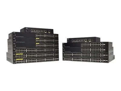 Produktbild von Cisco SG250X-48, Managed, L2/L3, Gigabit Ethernet (10/100/1000), Rack-Einbau, 1U