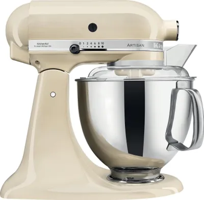 Image de Robot pâtissier multifonction à tête inclinable 4,8l 300w crème - Kitchenaid - 5KSM175PSEAC - artisan