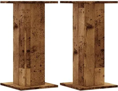 Produktbild von Lautsprecherständer Set aus Holz - Schwarz Eiche