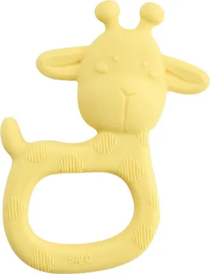 Obrázek produktu pro kousací kroužek Giraffenparty silikon žlutý