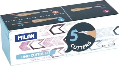 Produktbild von Milan Linolschnitt-set Mit 5 Klingen Zum Schnitzen Durchsichtig Durchsichtig One Size
