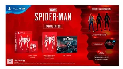 Produktbild von Sony Interactive Entertainment Marvel's Spider-Man - Special Edition, T (Jugendliche), Virtual Reality (VR)-Headset erforderlich