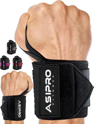 Zdjęcie produktu dla Wrist Wraps Fitness 18 Inch, mocne opaski na nadgarstek, elastyczna bawełna, unisex, do treningu siłowego