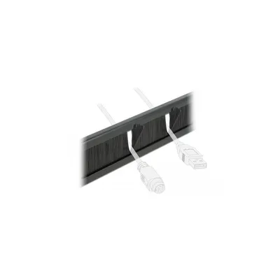 Zdjęcie produktu dla DeLOCK Pasek szczotkowy do gospodarki kabla,i 10″, 2I, czarny, narzędzia zbędne, Panel szczotkowy, Metal, Nylon, Czarny