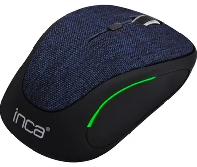 Produktbild von Inca IWM-300RL, Beidhändig, Optisch, RF Wireless, 1600 DPI, Blau, Schwarz