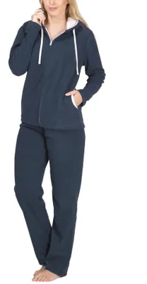 Produktbild von SLOUCHER  Fleece-Anzug Hausanzug aus wärmenden Fleece für Damen ; petrol , 52/54