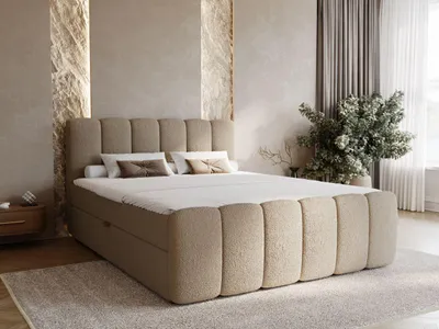 Produktbild von GrainGold Boxspringbett Cloud 180x200 cm - Bett 180x200, Kontinentalbett mit Bettkasten - Doppelbett mit Matratze - Braun (Anthology 04)
