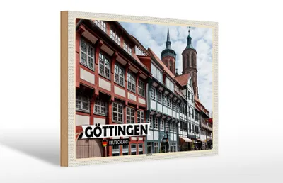Produktbild von Holzschild Städte Göttingen Altstadt Architektur 30x20cm