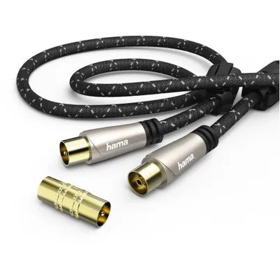 Produktbild von Hama 00179235, 1,5 m, Koaxial, Koaxial, Schwarz, Braun
