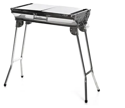 Immagine prodotto di Barbecue pieghevole Houtskool - Griglia portatile in acciaio inossidabile - 81x33x73 cm