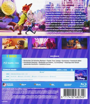 Produktbild von Zoomania [Blu-ray]
