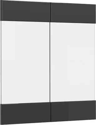 Produktbild von Küchenfront Vicco R-Line Anthrazit Hochglanz 59.2 x 59 cm Möbelfront für den Hängeglasschrank, Model 37386