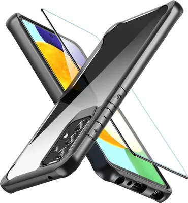 Image de Coque de protection pour Samsung Galaxy A72, avec dos en verre trempé