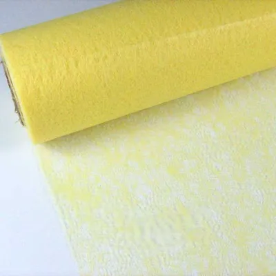 Produktbild von 10m Vlies Tischband 48cm Tischläufer Hochzeit Party Taufe Tischdeko Stoff, Farbe:zitronengelb