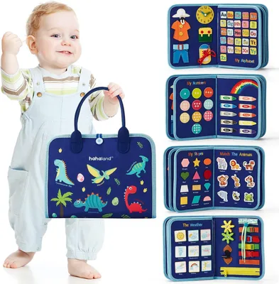 Obrázok produktu pre Busy Board 7 v 1, Montessori hračka, pre batoľatá, učiacu a vývojová hračka