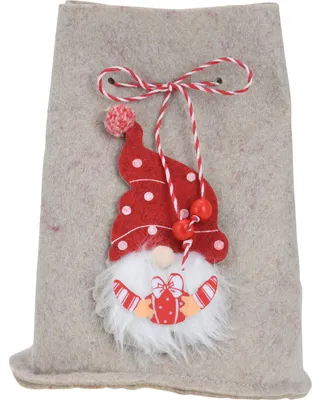Produktbild von Weihnachtssack mit Wichtelmännchen, 12 x 14,5 cm