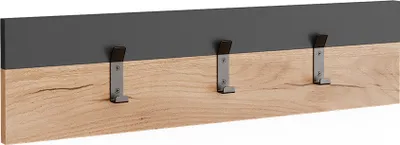 Immagine prodotto di Appendiabiti a parete Vicco Orlando Antracite/Rovere dorato 60 x 15 cm, Model 54545