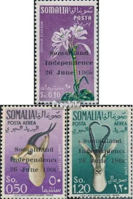 Produktbild von Briefmarken Somalia 1960 Mi 1-3 (kompl.Ausg.) postfrisch Unabhängigkeit - Aufdruckausgabe