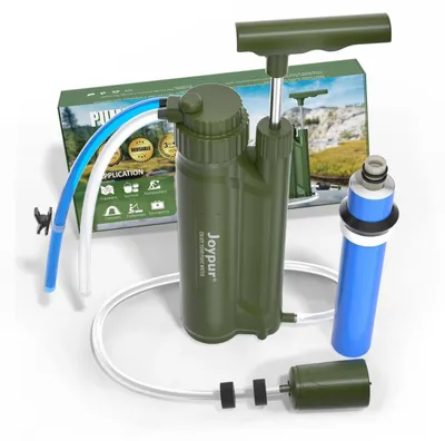Produktbild von Pump Wasserfilter Outdoor mit RO Membran, Armeegrün | 0,0001 µm, 10.000 L Kapazität, stromlos