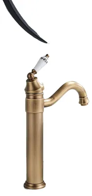 Productafbeelding van Wasbakarmatuur, voor wandmontage, mengkraan voor warm en koud water, chroom