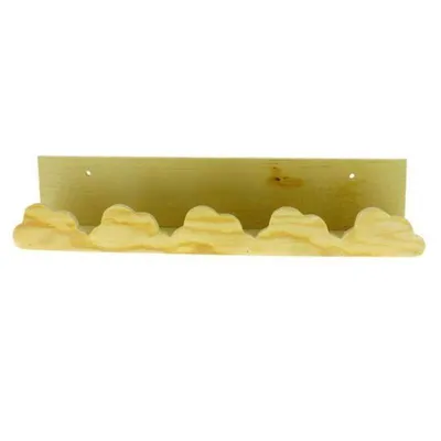 Produktbild von Wandregal aus Holz 42 x 9 cm - Wolken