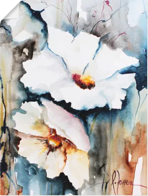 Produktbild von ARTland Poster Aquasblüten II Größe: 90x120 cm