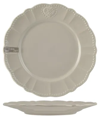 Obrázek produktu pro H&H Talíř kulatý, teplá šedá, 26 cm, keramika