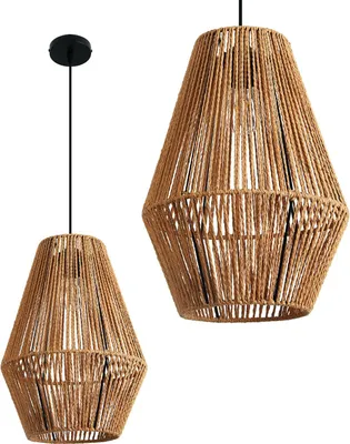 Obrázek produktu pro Boho závěsná lampa 30 cm z přírodních materiálů, E27