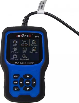 Obrázek produktu pro Autophix 9610 autodiagnostika OBDII pro VW, Škoda, Seat, Audi v češtině