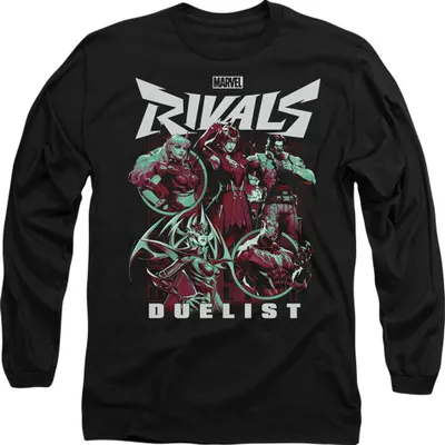 Obrázek produktu pro Marvel Rivals - Tričko "Duelist" pro muže/dámy, dlouhý rukáv TV21913 (S) (Black)