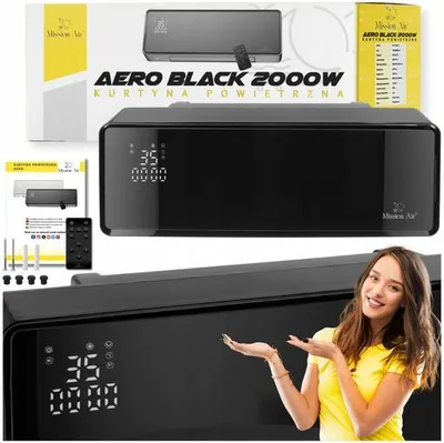 Zdjęcie produktu dla Mission Air Kurtyna powietrzna AERO 2000W Black