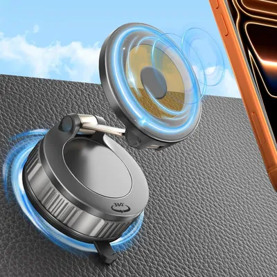 Produktbild von Kfz-Handyhalterung, magnetisch, faltbar, 360° drehbar, Saugnapf, für Auto