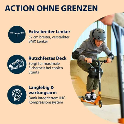 Produktbild von HUDORA Stunt Scooter XR-25.1, gold