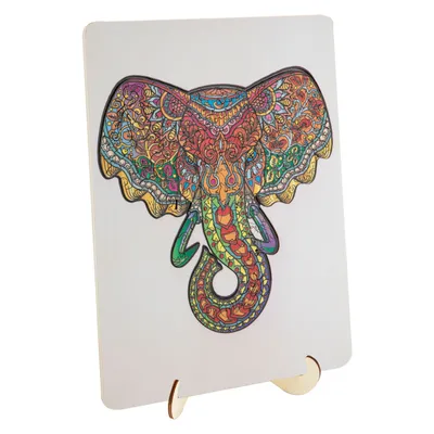 Image de Puzzle en bois éléphant