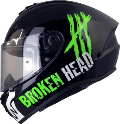 Produktbild von Broken Head Adrenalin Therapy 4X Schwarz-Neon-Grün Ltd. Edition Glanz : S (55-56 cm) Größe: S (55-56 cm)