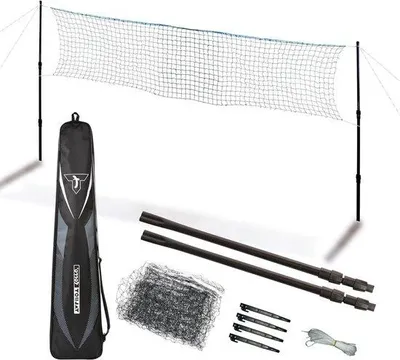 Immagine prodotto di Rete da badminton con regolazione telescopica - altezza 125-155 cm, larghezza 610 cm, in borsa