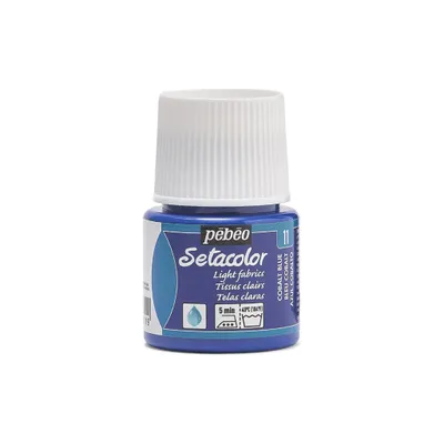 Immagine prodotto di Pebeo Setacolor per tessuti chiari, 45 ml, blu cobalto