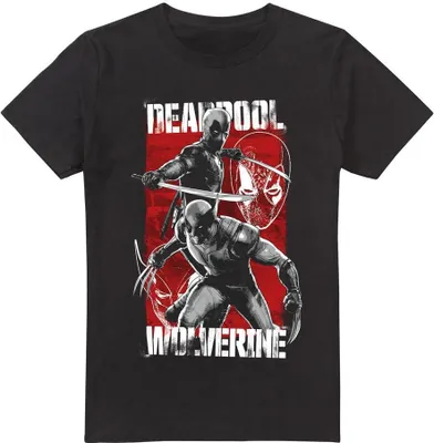 Produktbild von Deadpool & Wolverine - T-Shirt für Herren TV5226 (XXL) (Schwarz)