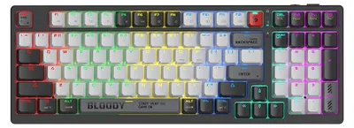 Image de Clavier mécanique A4TECH Bloody WS98 gris sans fil (commutateurs BLMS Red Plus)
