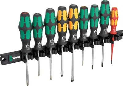 Image de Wera 05051012001 Wera 9650 Magnetleiste Kraftform Schraubendreher-Satz