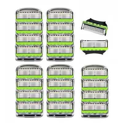 Produktbild von Packung mit 20 Rasierklingen für Herren mit Fusion 5-kompatiblen Klingen, Rasierzubehör, manuelle Rasierklingen